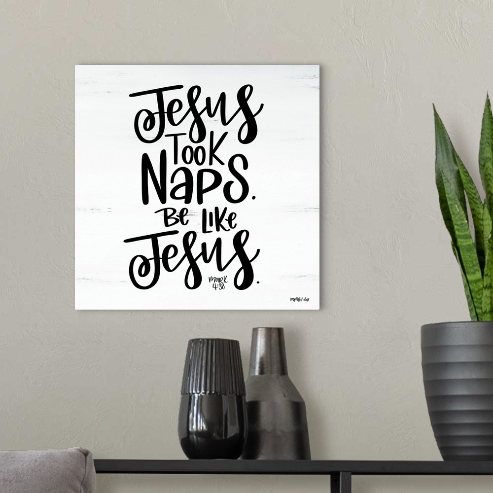 A modern room featuring Jesus Took Naps
