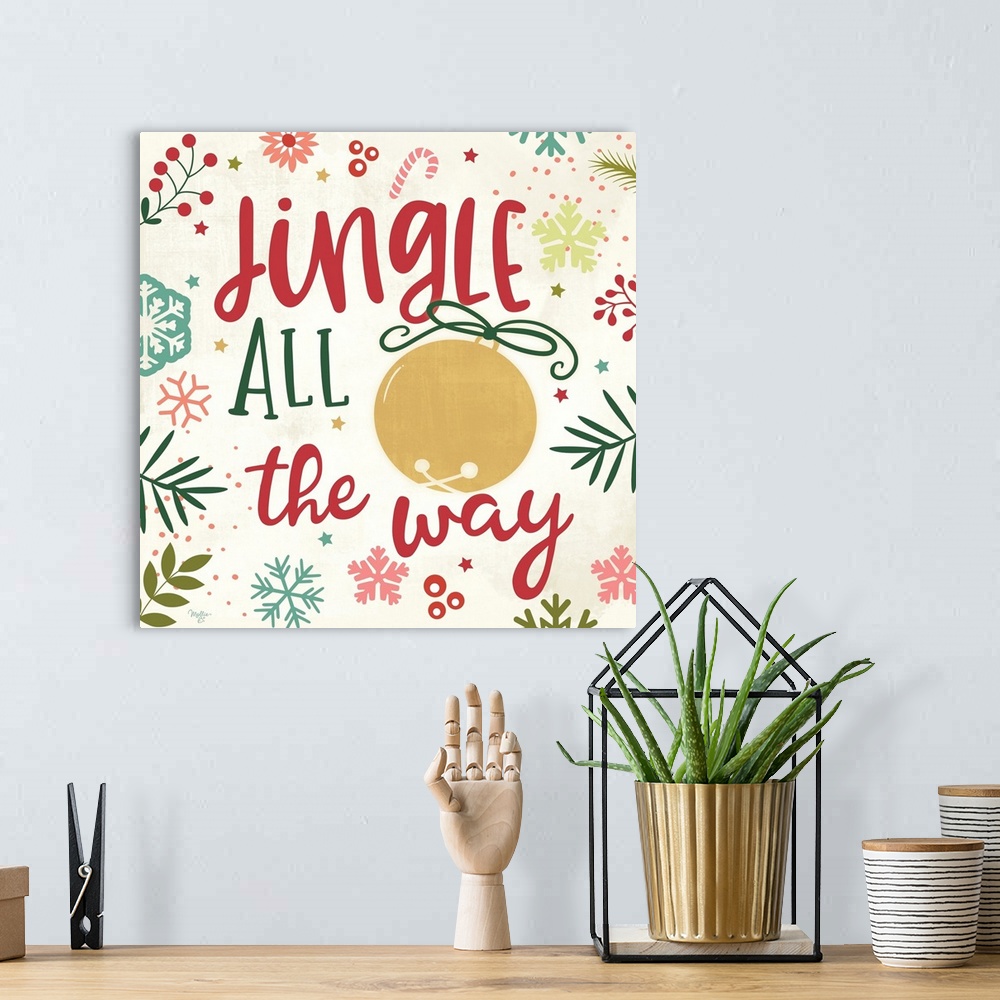 A bohemian room featuring Jingle All the Way
