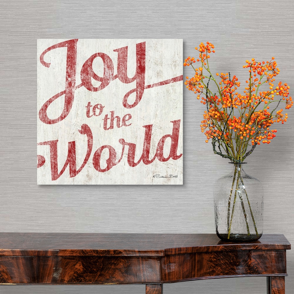 A traditional room featuring Joy to the World