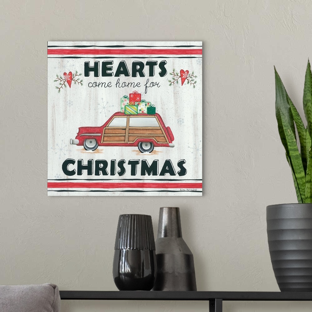 A modern room featuring KEN980 - Hearts Come Home for Christmas