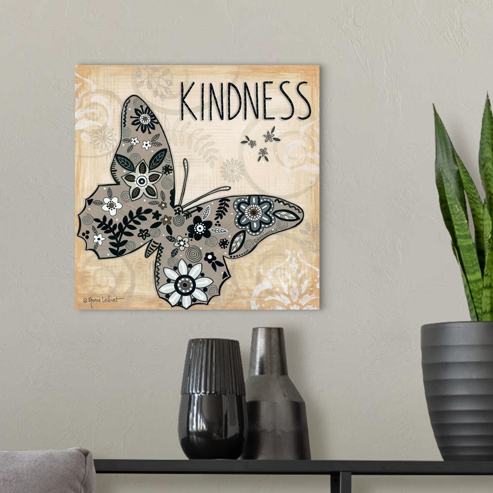 A modern room featuring Kindness