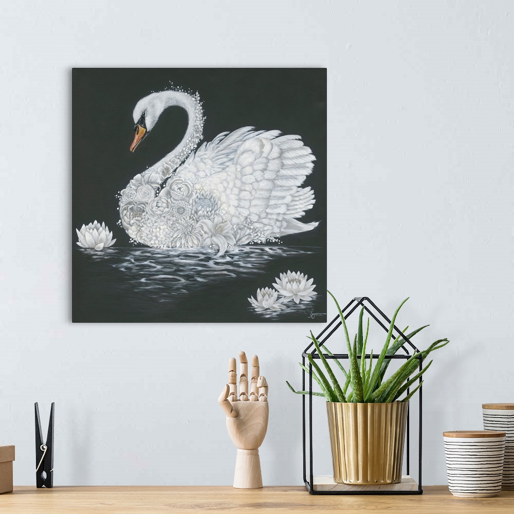 A bohemian room featuring Leni The Swan
