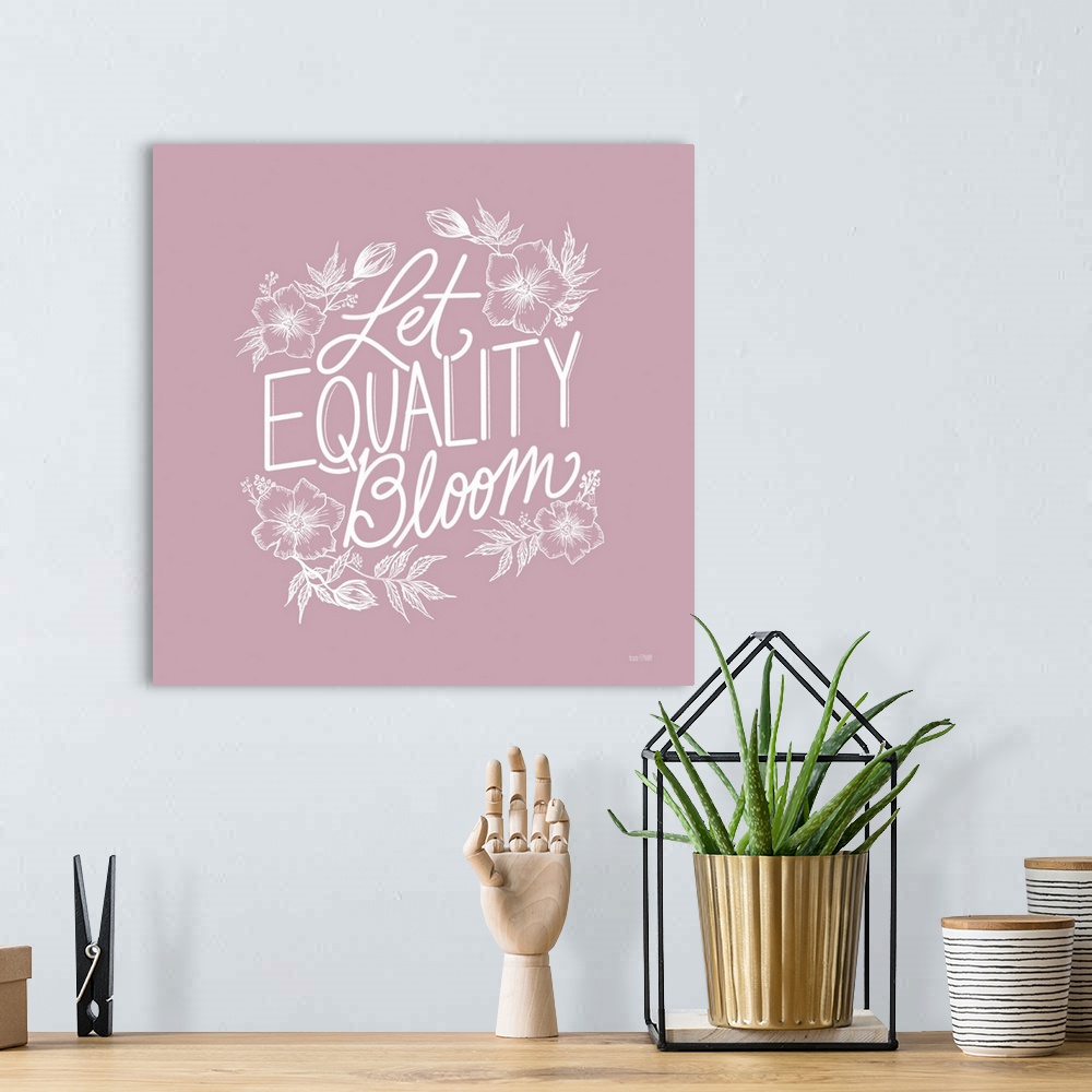 A bohemian room featuring Let Equality Bloom