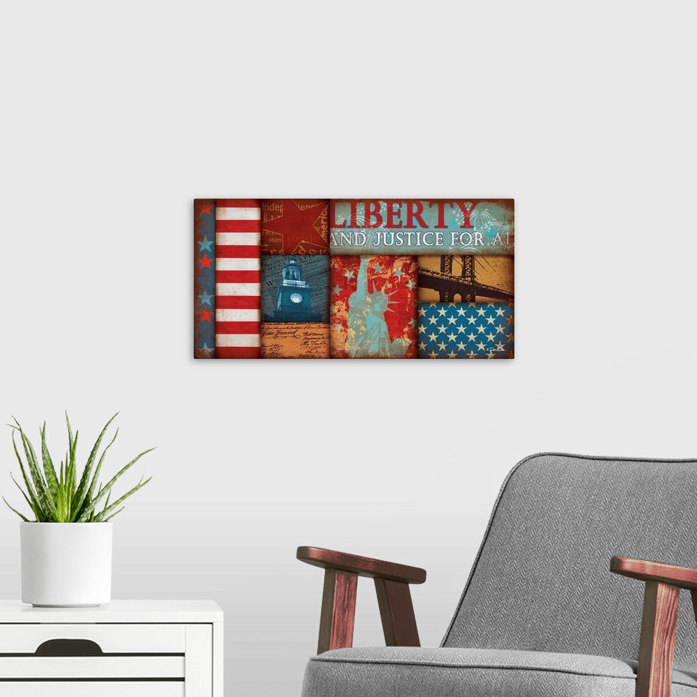 A modern room featuring Liberty