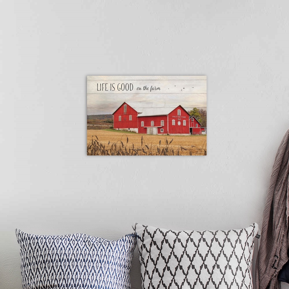 A bohemian room featuring Life is Good on the Farm