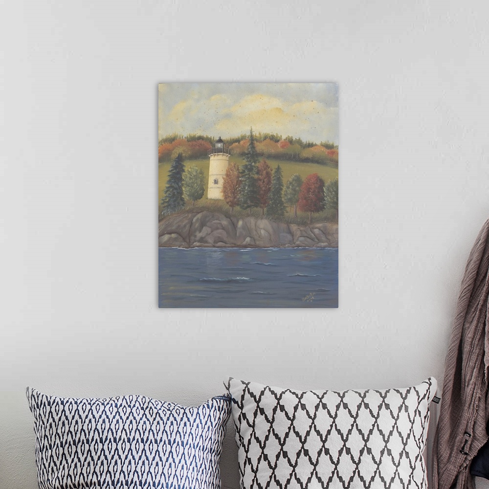A bohemian room featuring Lighthouse in Autumn