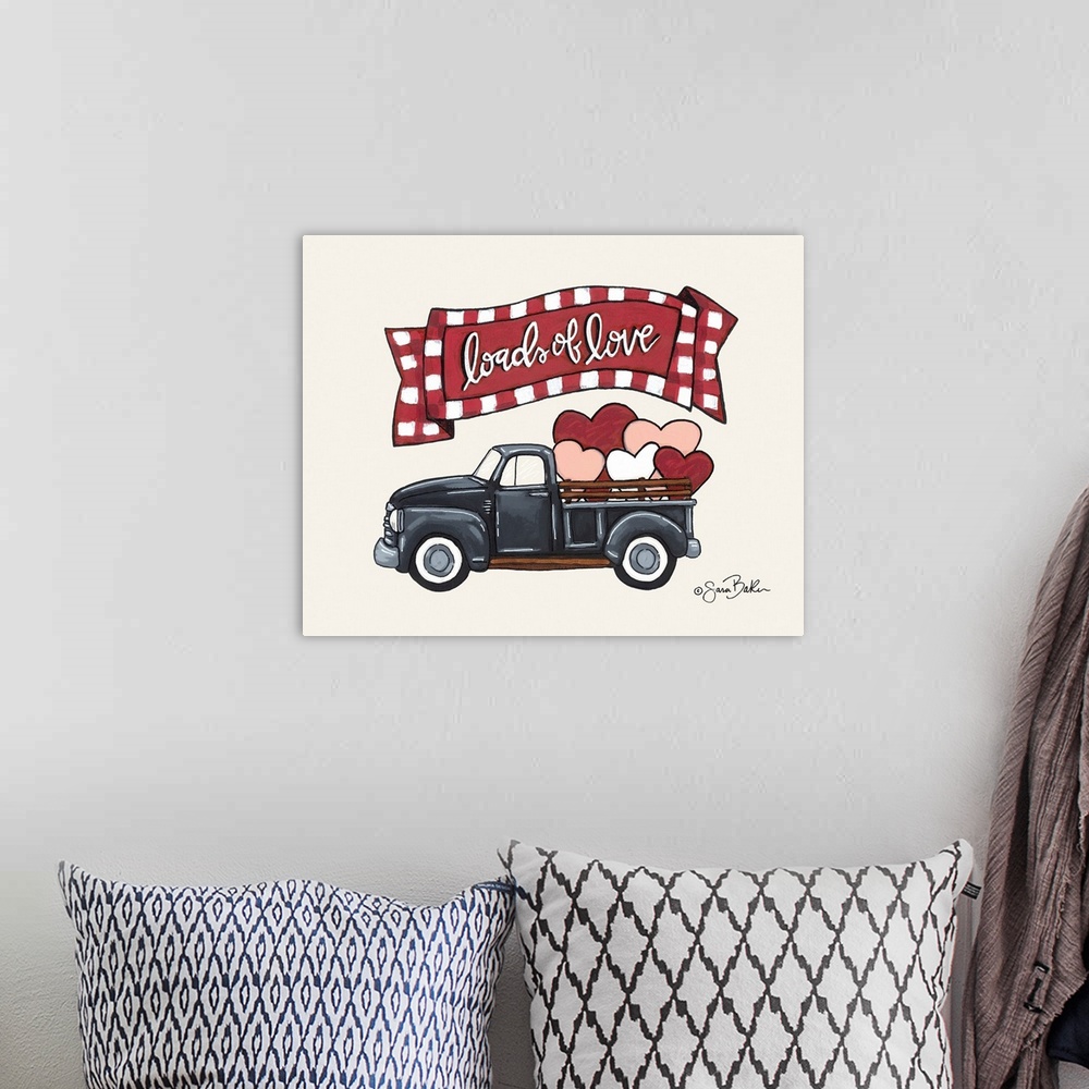 A bohemian room featuring Loads of Love Truck