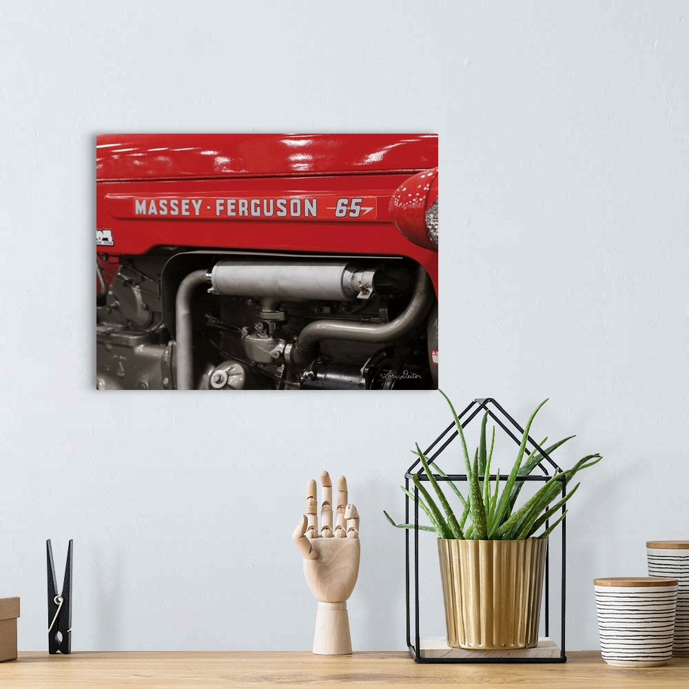 A bohemian room featuring Massey-Ferguson I
