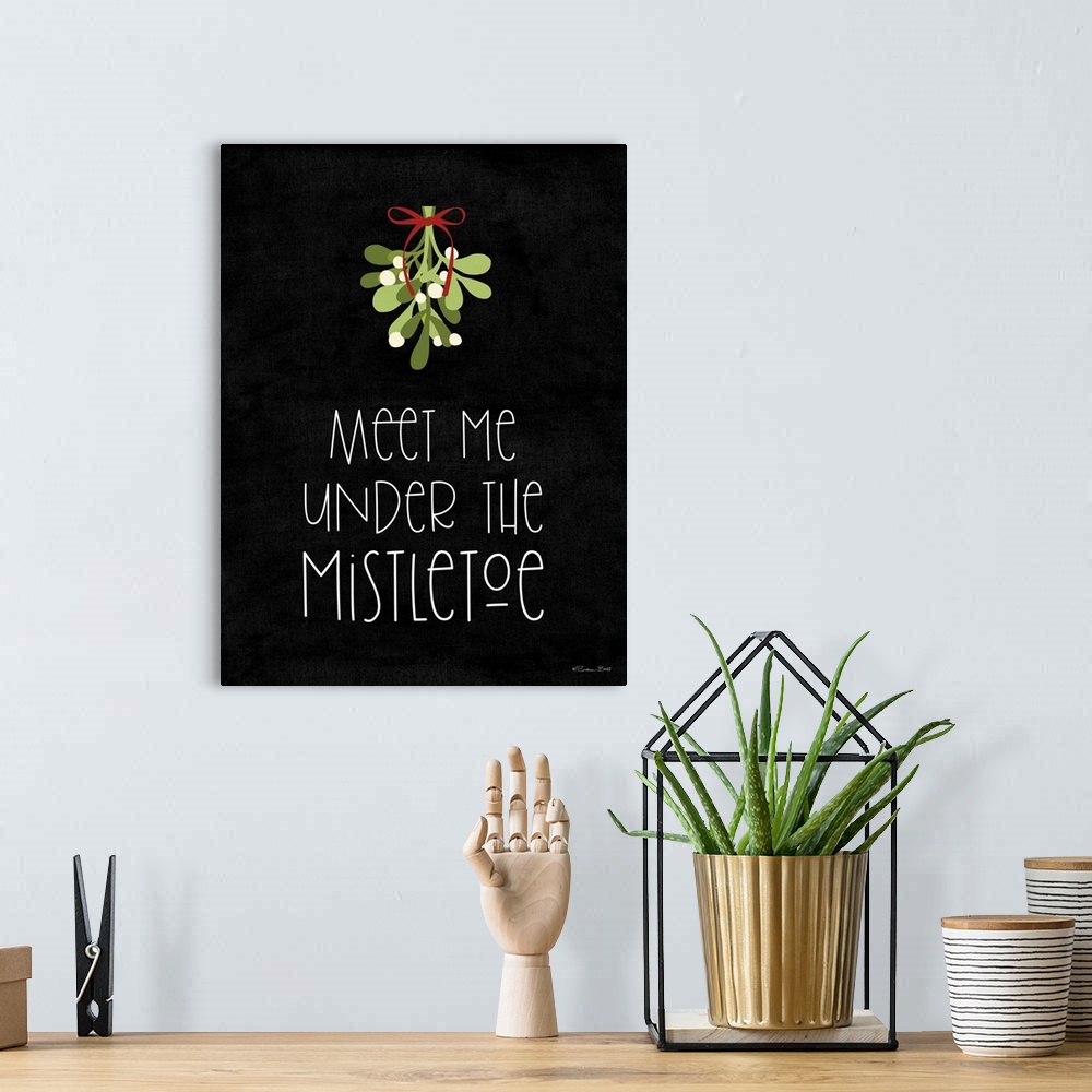 A bohemian room featuring Meet Me Under the Mistletoe