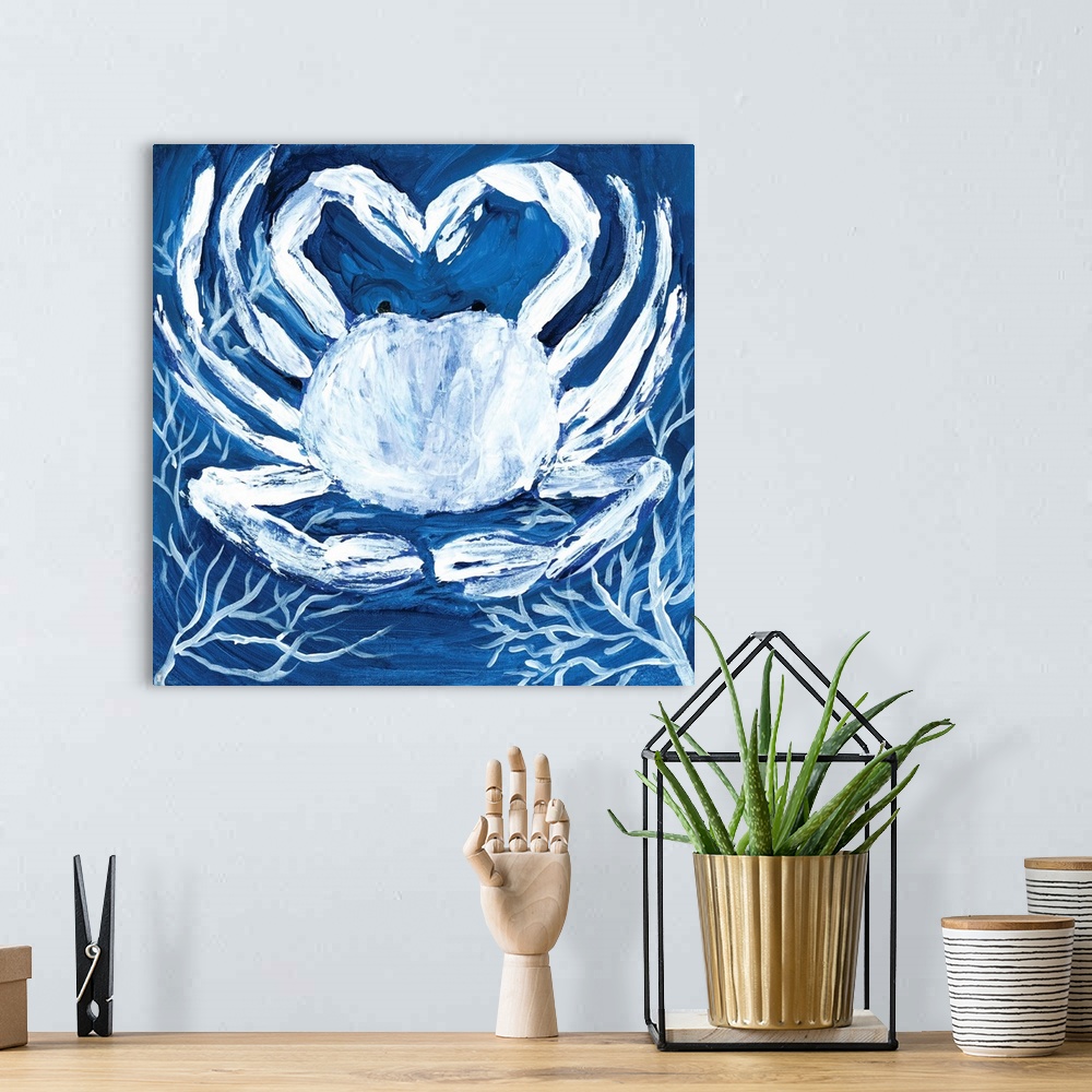 A bohemian room featuring Midnight Ghost Crab