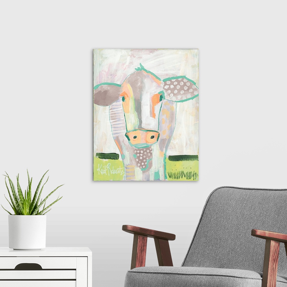 A modern room featuring Moo Series: Laverne