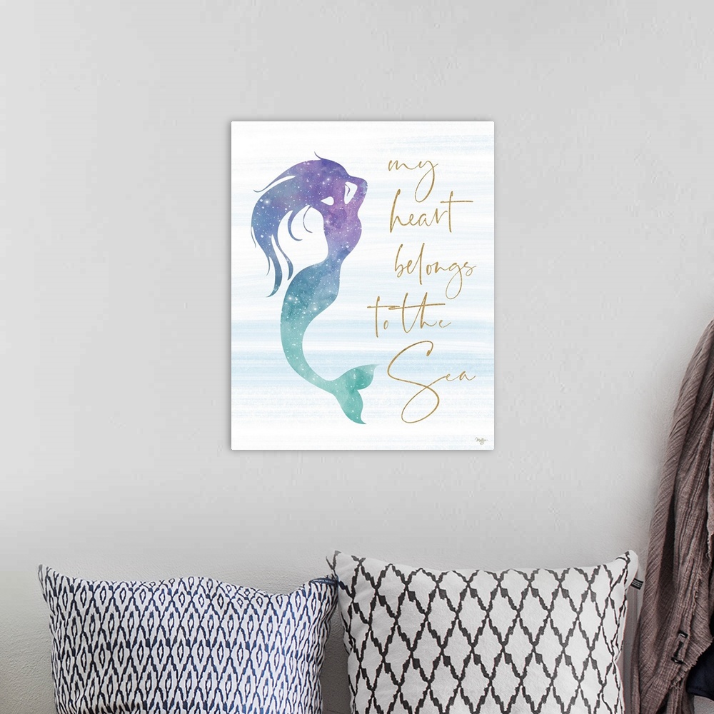 A bohemian room featuring My Heart Belongs to the Sea