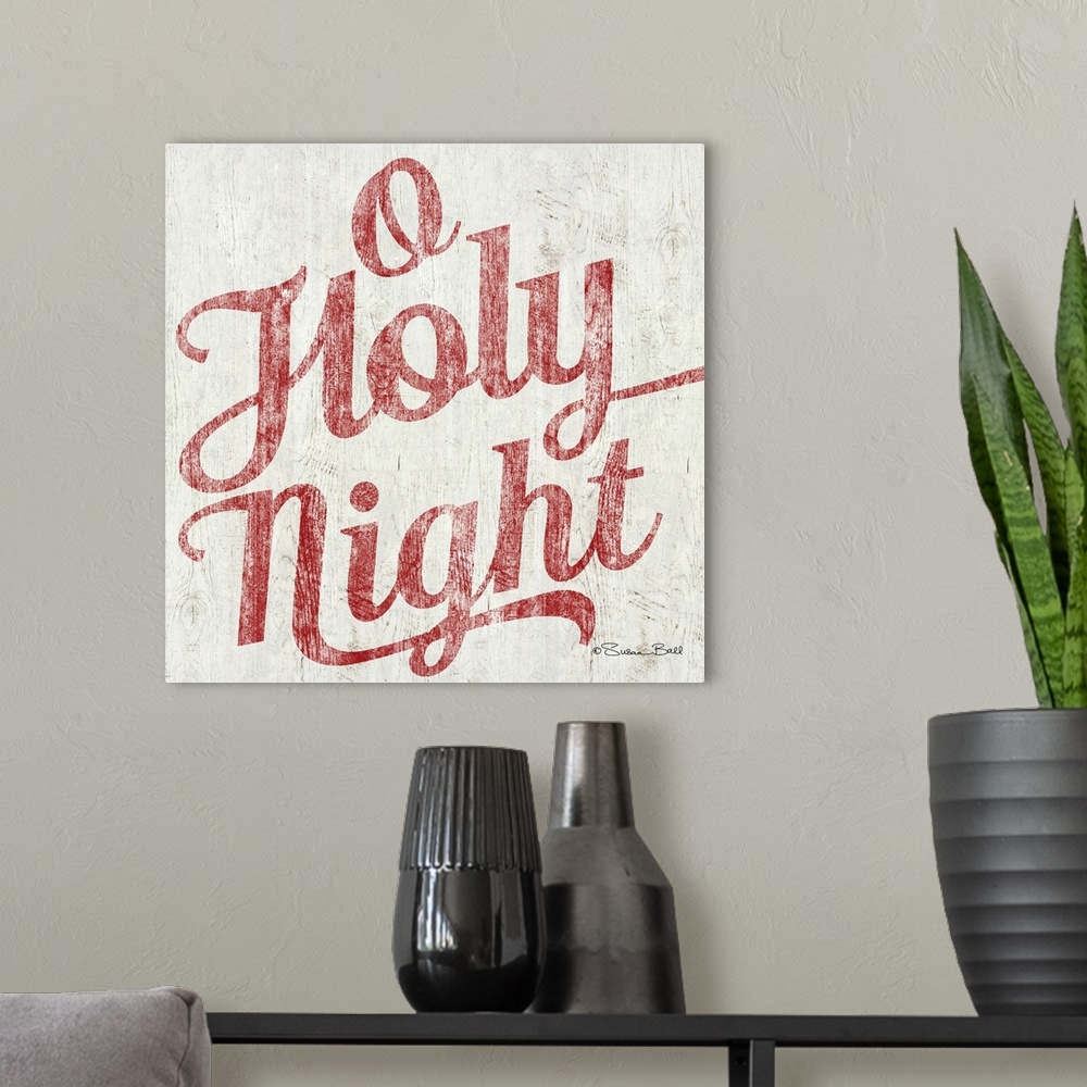 A modern room featuring O Holy Night