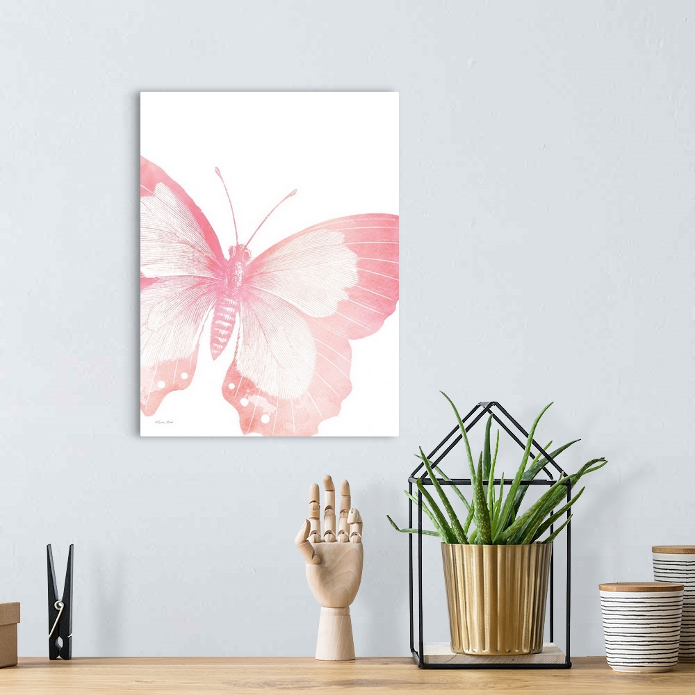A bohemian room featuring Pink Butterfly V