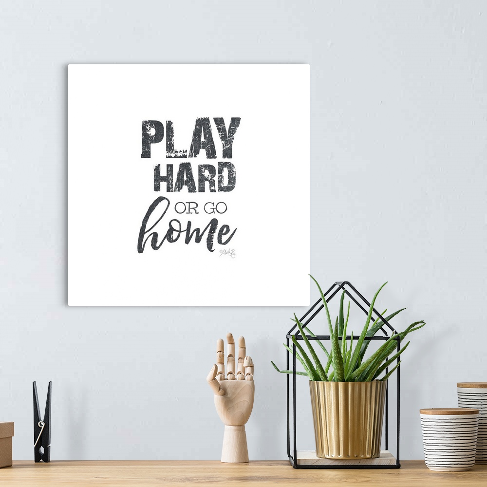 A bohemian room featuring Play Hard