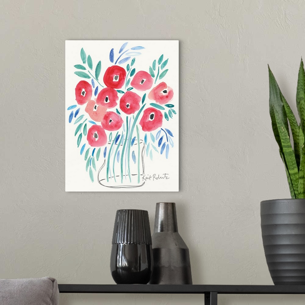 A modern room featuring Poppin' Poppies