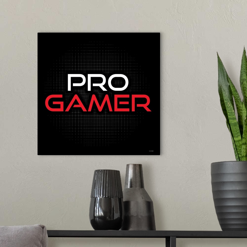 A modern room featuring Pro Gamer