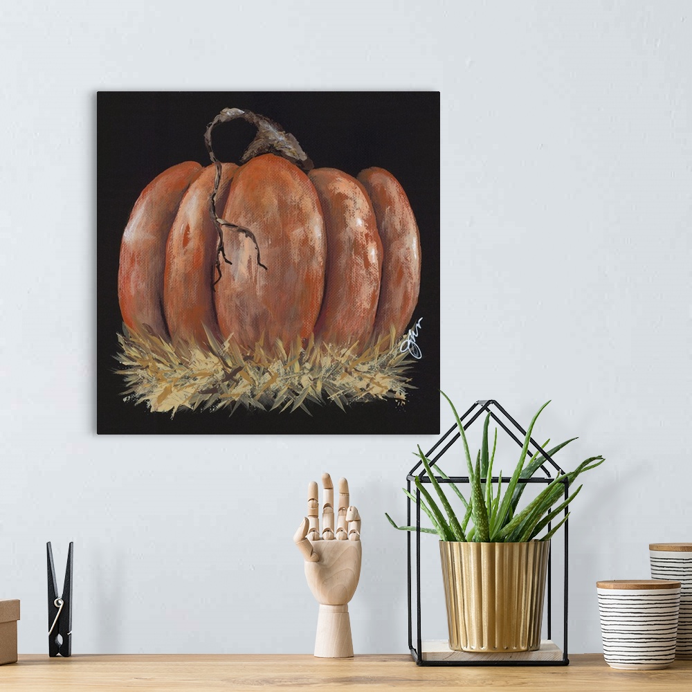 A bohemian room featuring Pumpkin Study