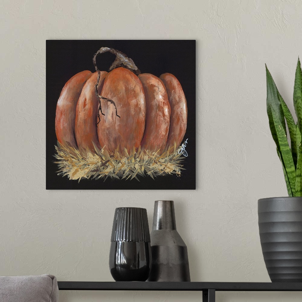 A modern room featuring Pumpkin Study