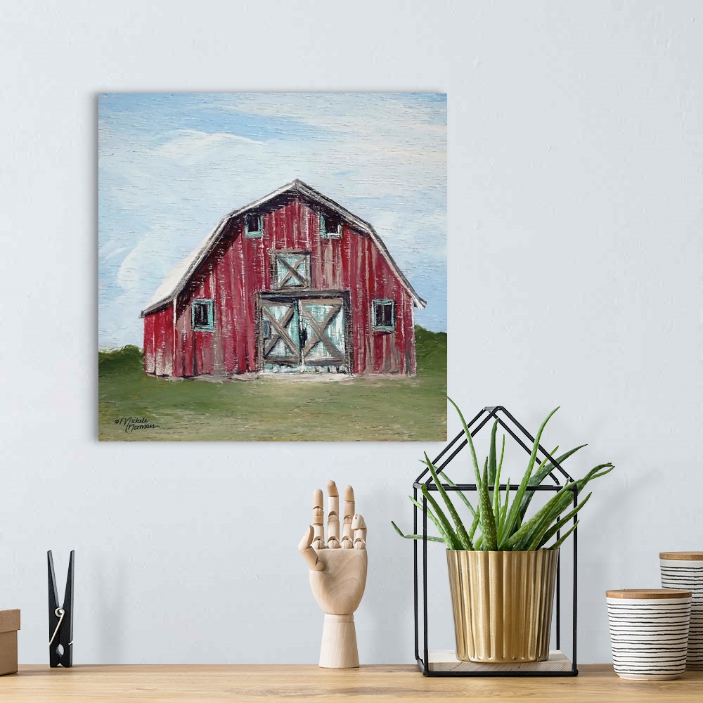 A bohemian room featuring Red Barn