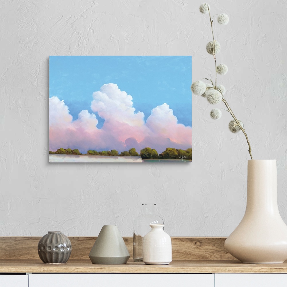 A farmhouse room featuring River & Sky Meet The Clouds