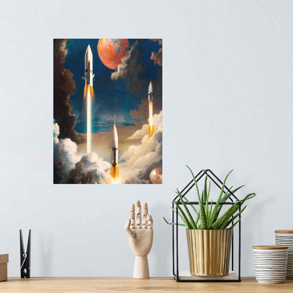A bohemian room featuring Rockets In The Sky