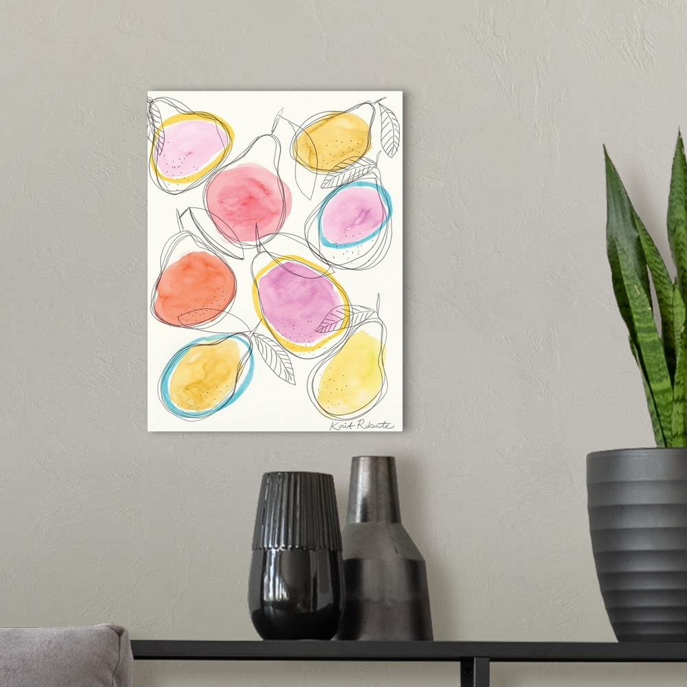 A modern room featuring So Many Pears