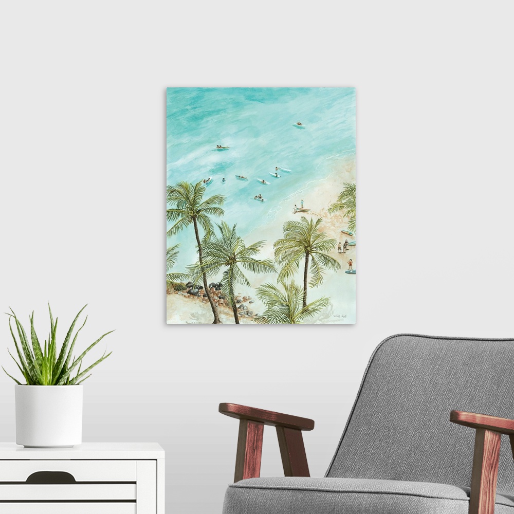 A modern room featuring Surfers From Afar