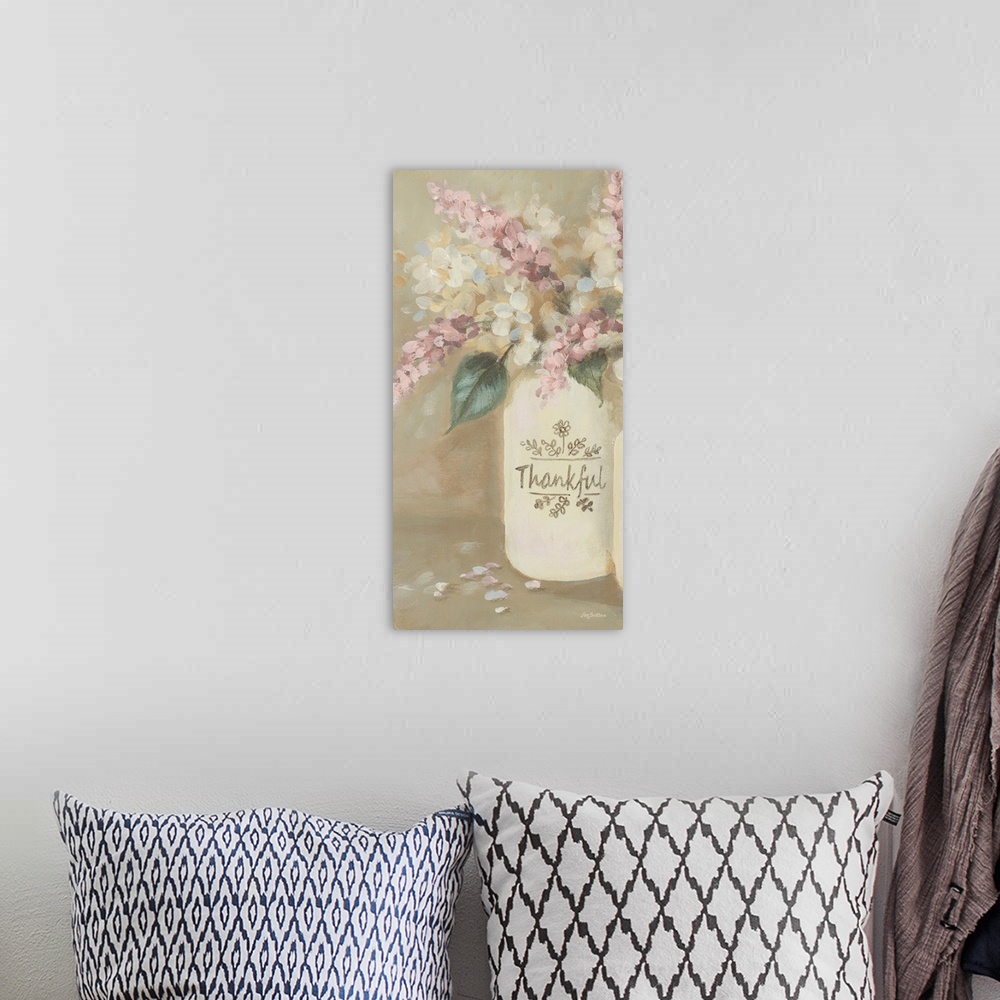 A bohemian room featuring Thankful Flowers