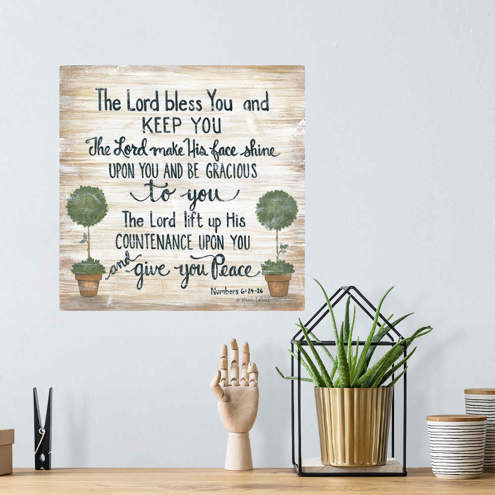 A bohemian room featuring The Lord Bless You