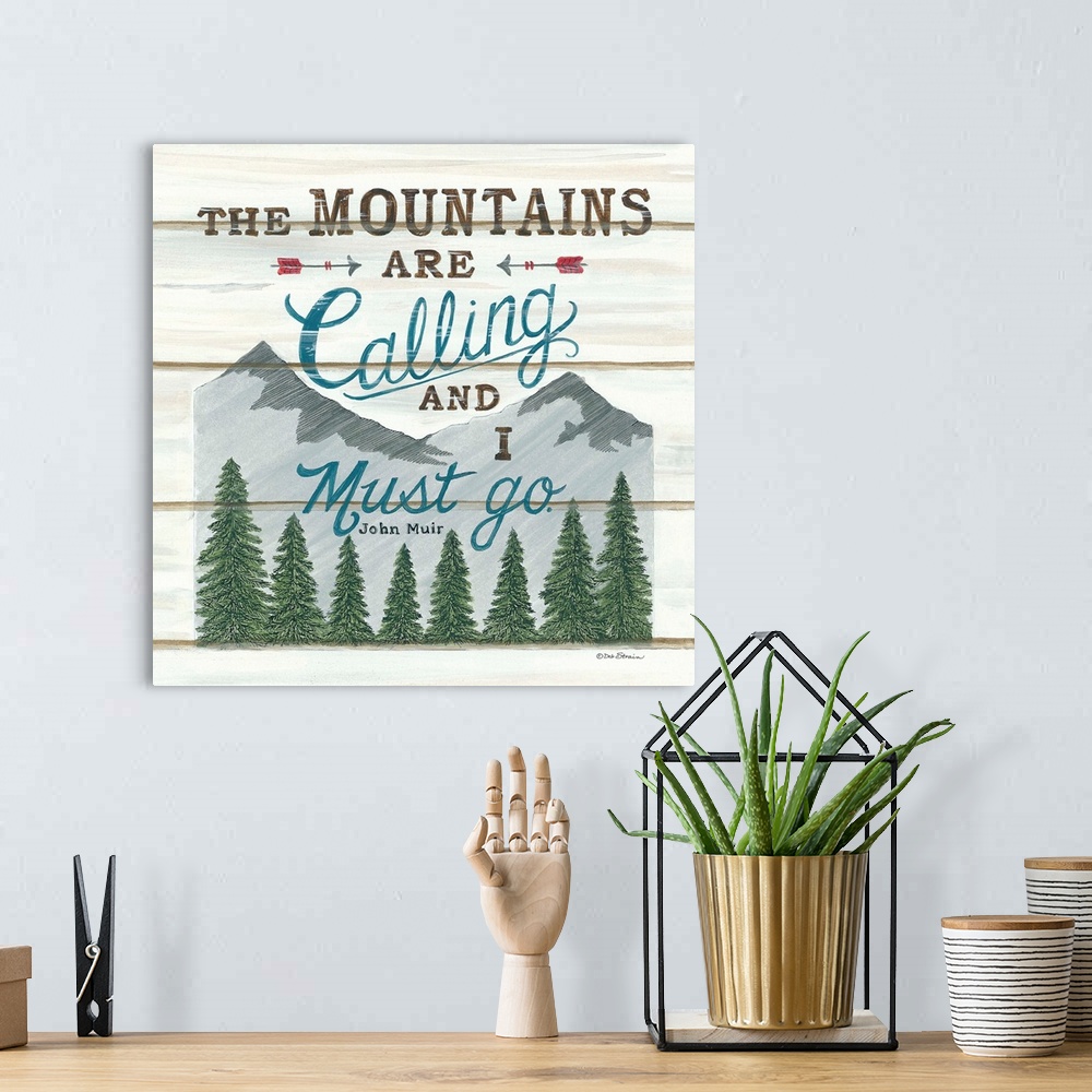 A bohemian room featuring The Mountains are Calling