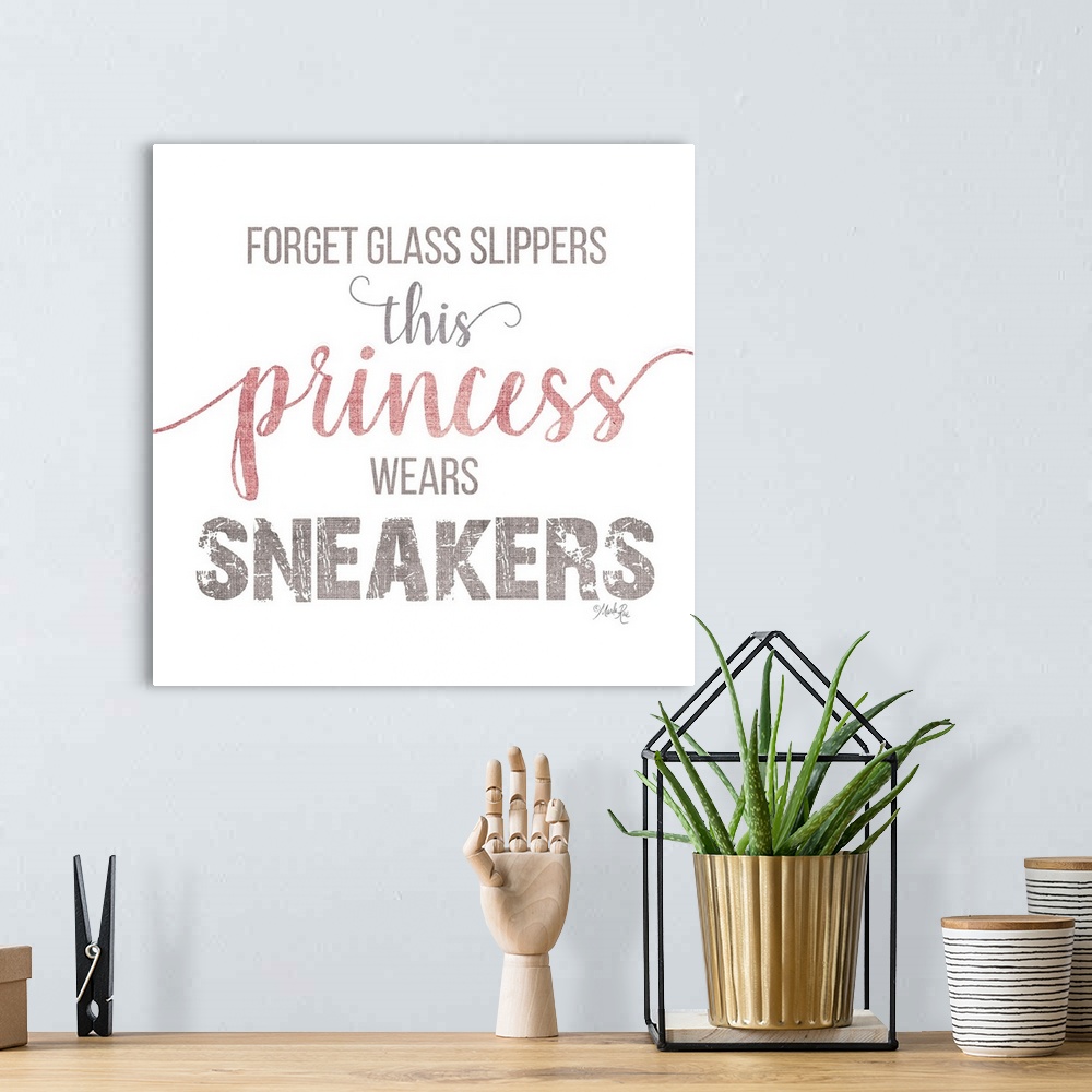 A bohemian room featuring This Princess Wears Sneakers