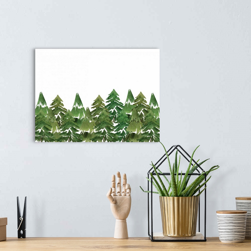 A bohemian room featuring Trees in a Row I