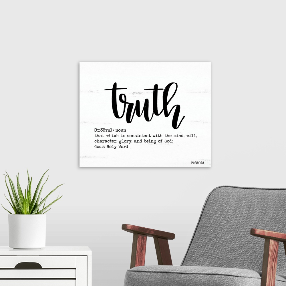 A modern room featuring Truth