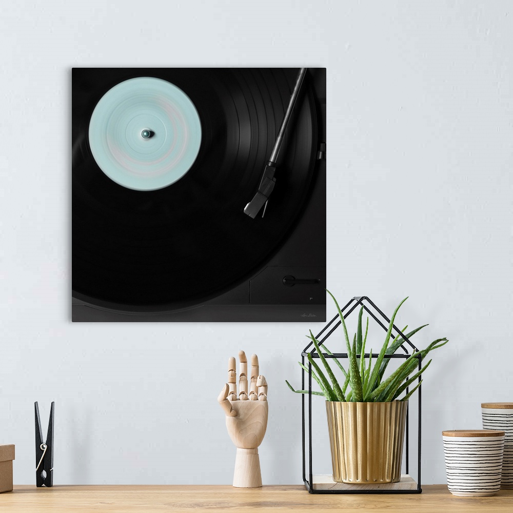 A bohemian room featuring Turntable Tune