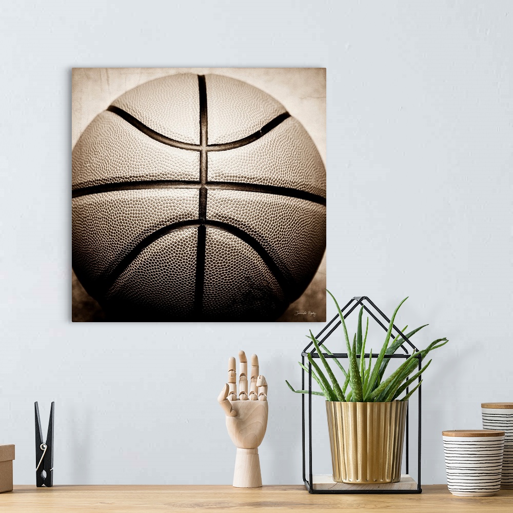 A bohemian room featuring Vintage Basketball