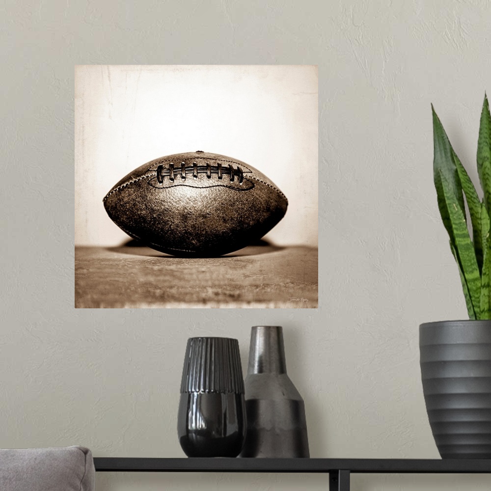 A modern room featuring Vintage Football