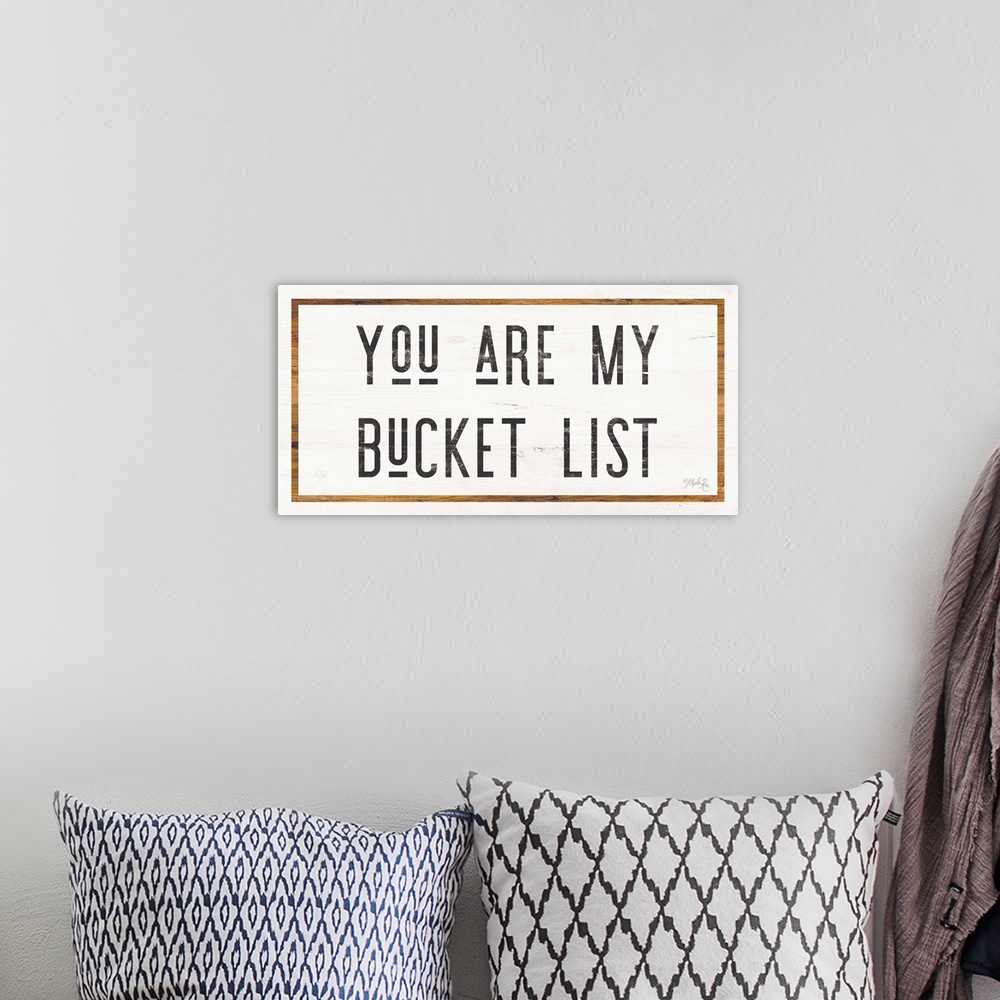 A bohemian room featuring You are My Bucket List