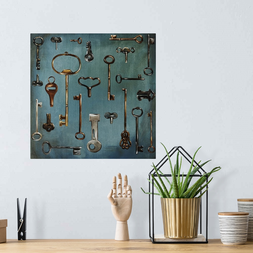 A bohemian room featuring Antique Keys