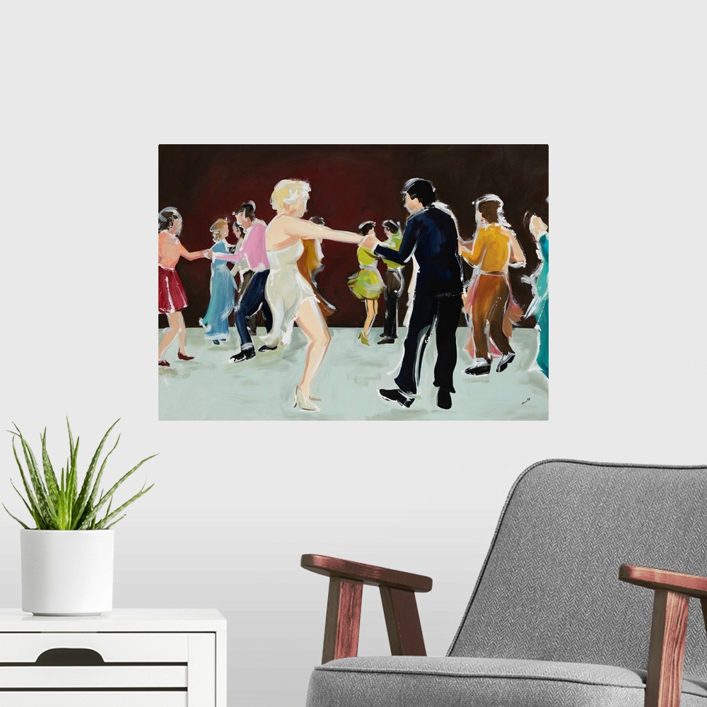 A modern room featuring At The Dance