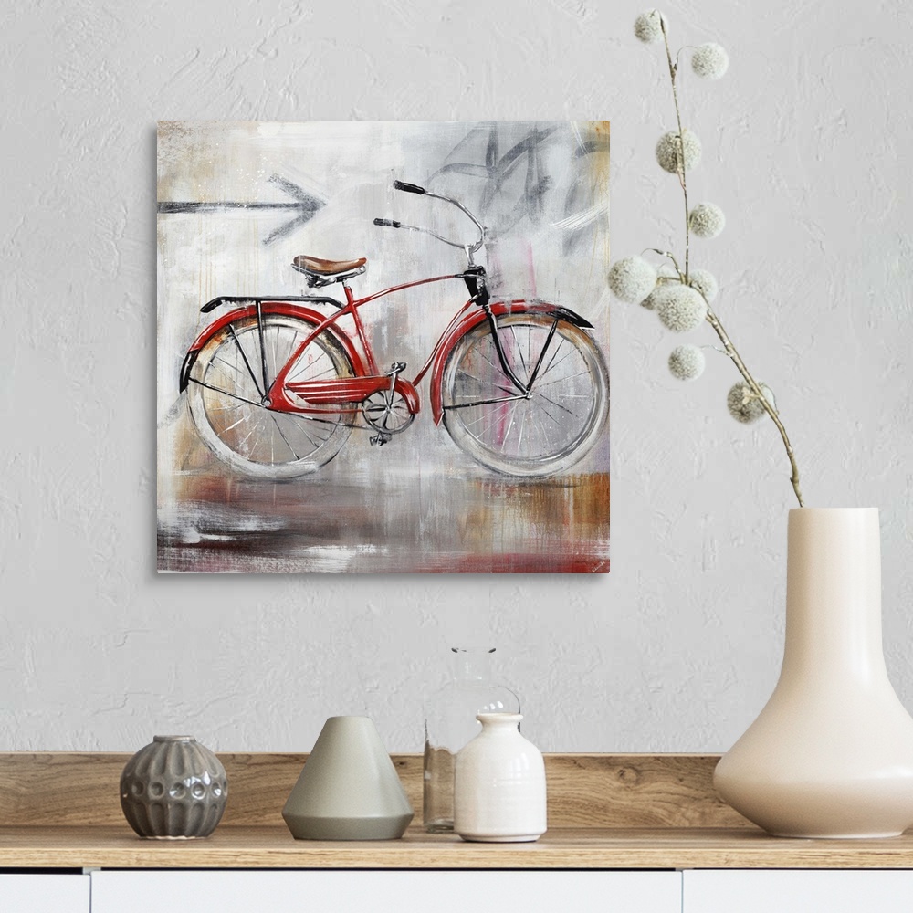 A farmhouse room featuring Bicycle Lane