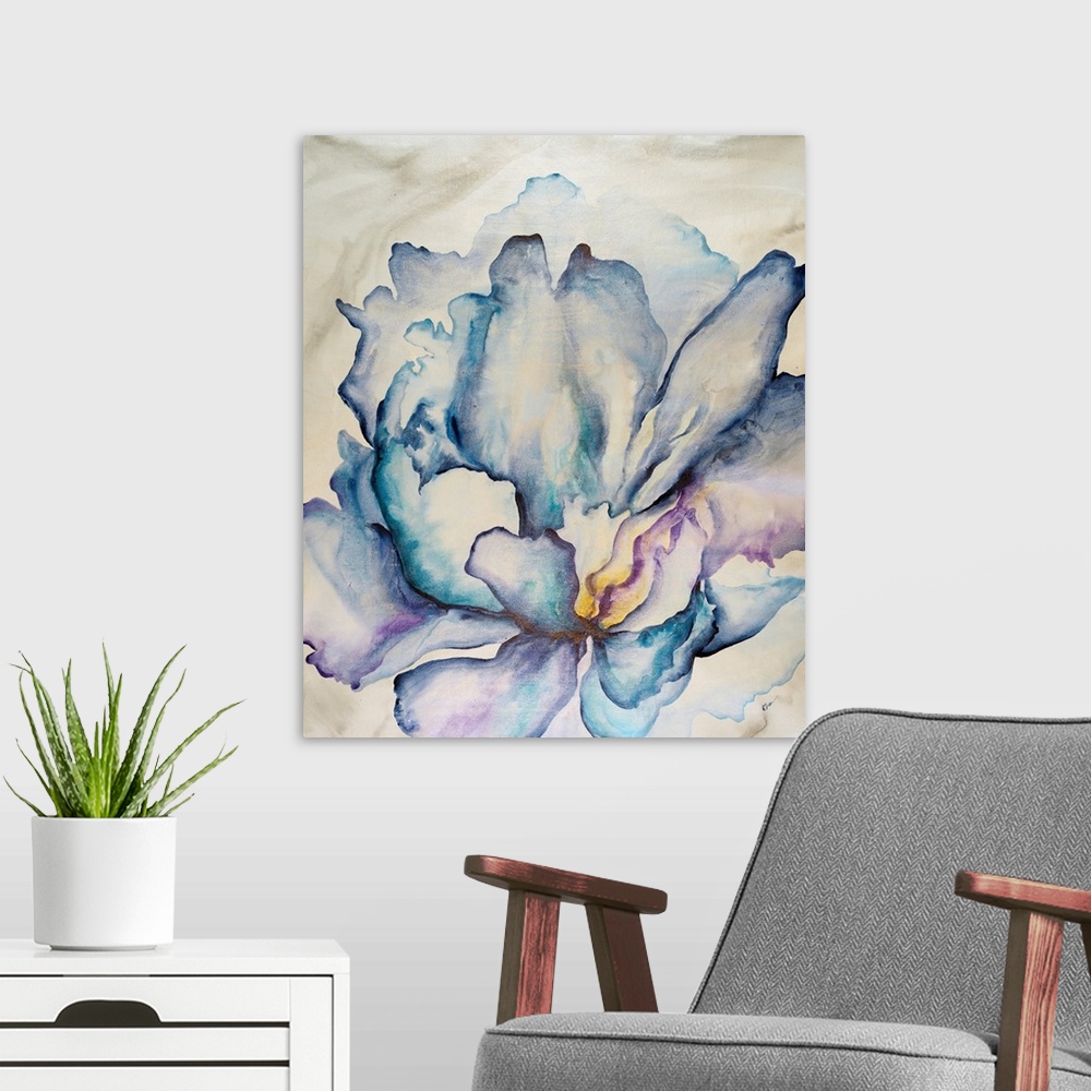 A modern room featuring Blossoming Waves