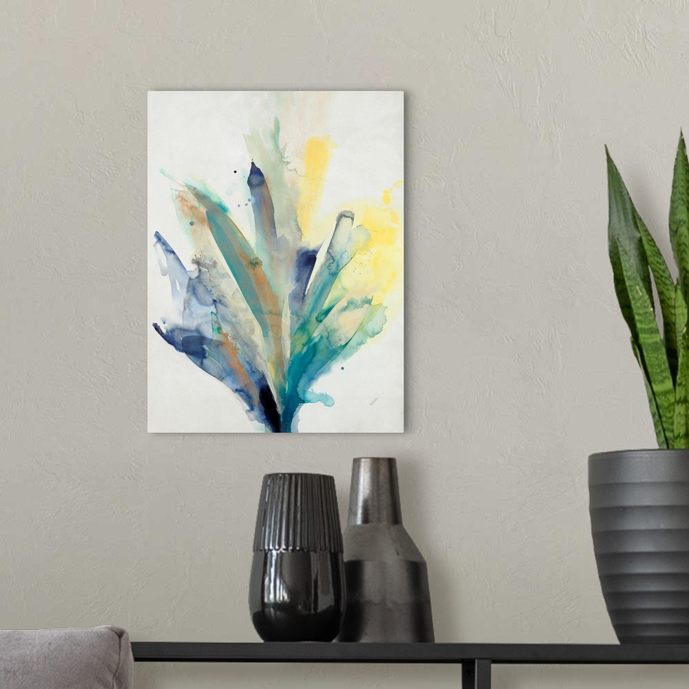 A modern room featuring Blue Agave Bloom II