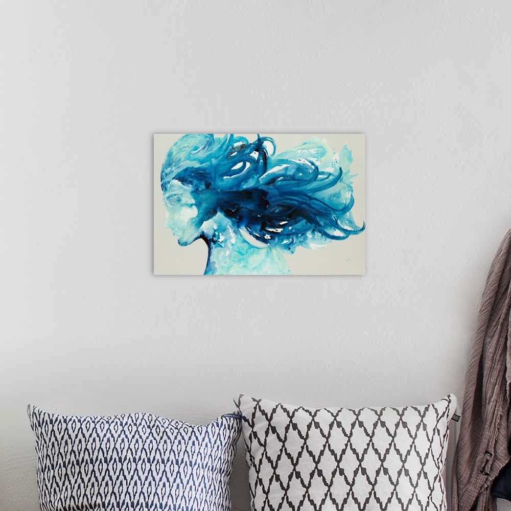 A bohemian room featuring Blue Wave