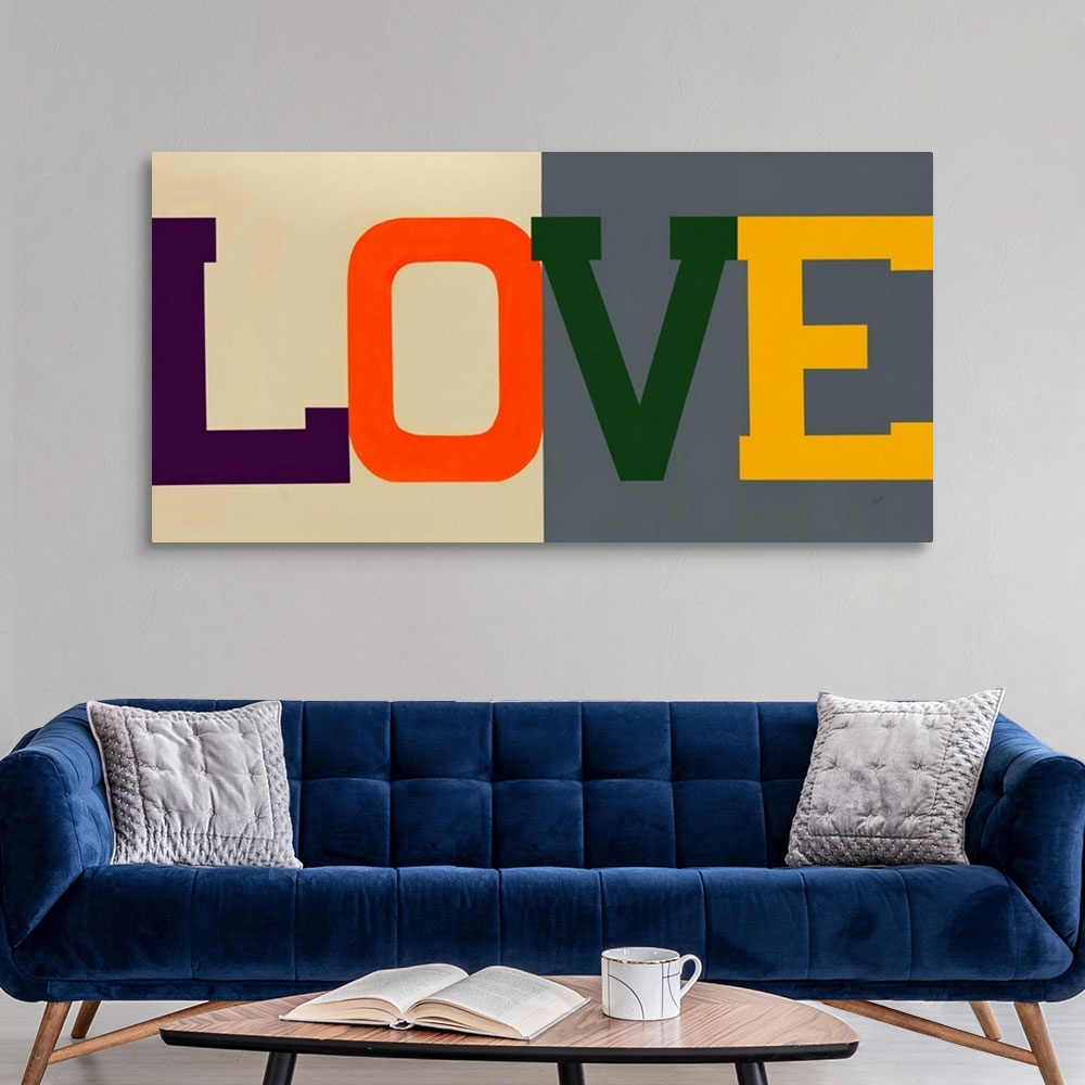 A modern room featuring Bold Love