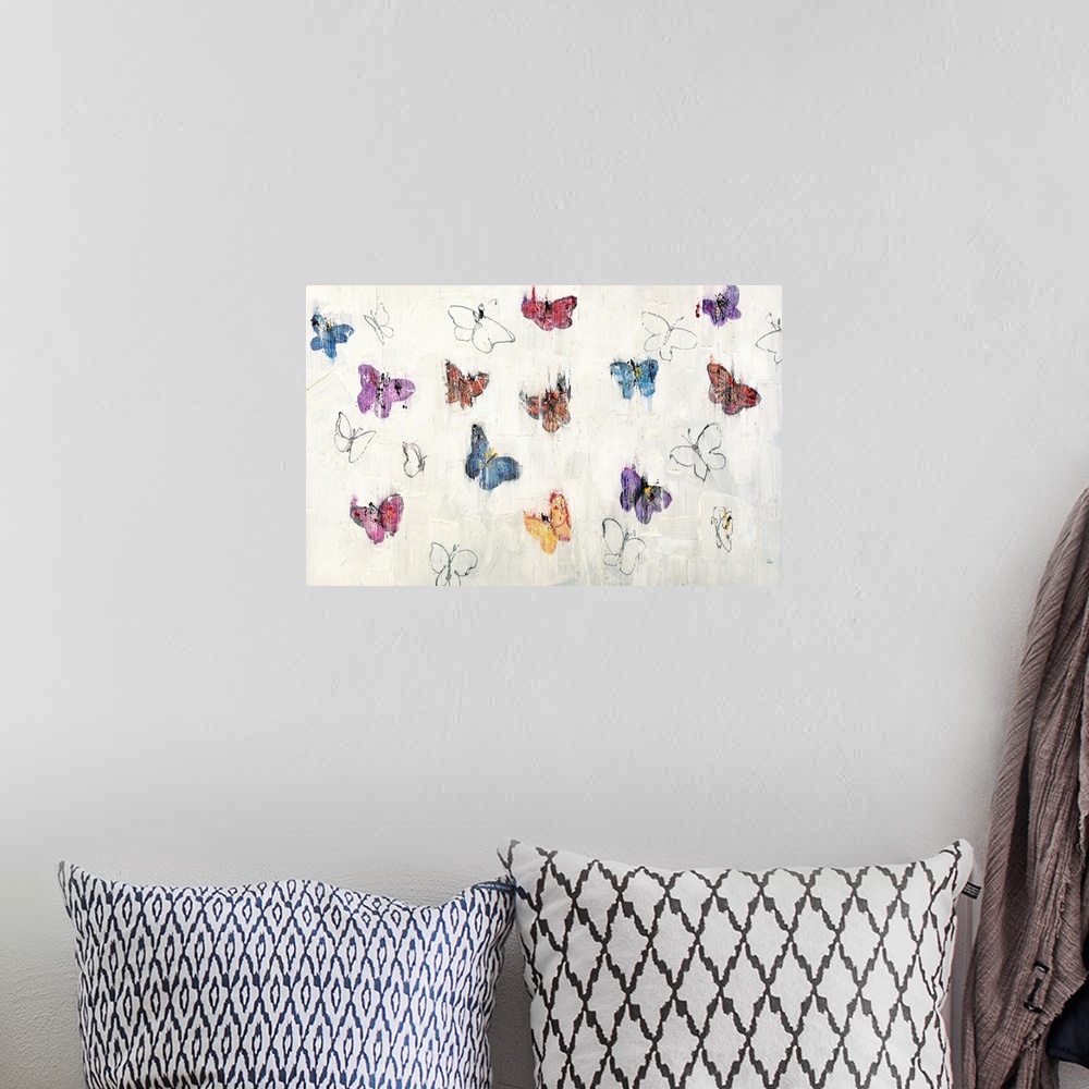 A bohemian room featuring Butterfly Brigade III