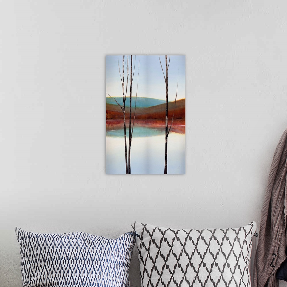 A bohemian room featuring Calm Waters I