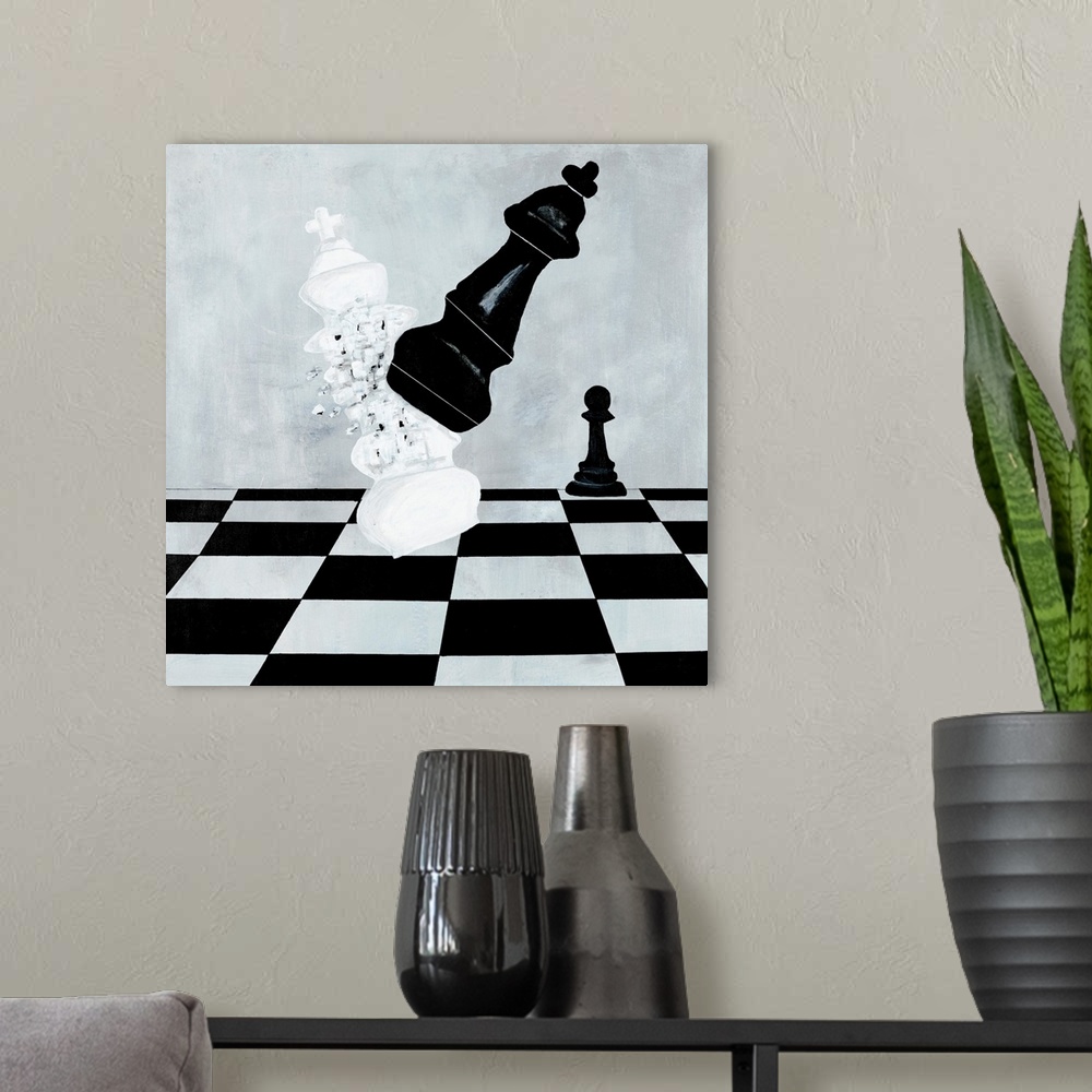 A modern room featuring Check Mate