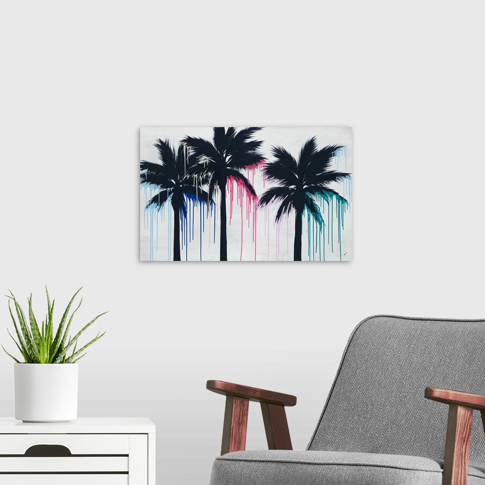 A modern room featuring Color Splash Palms