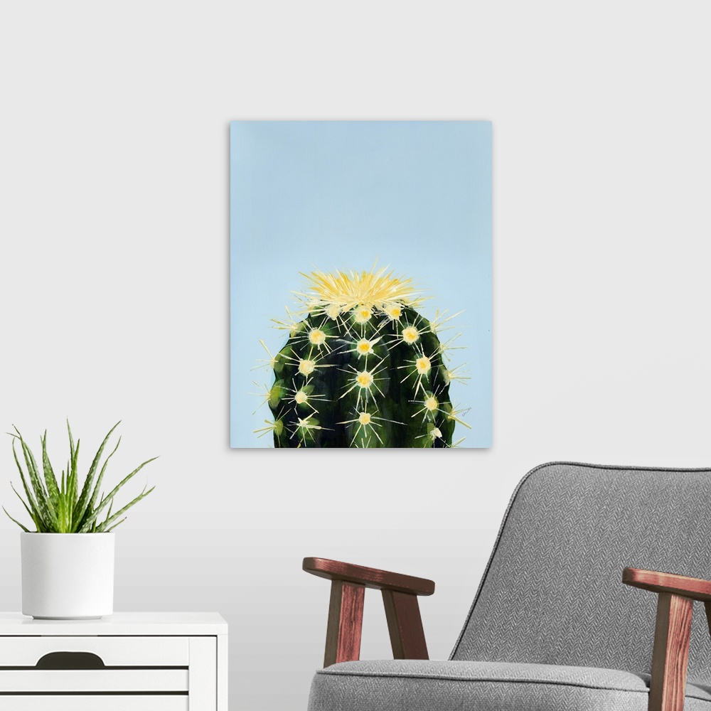 A modern room featuring Colorful Cactus IV